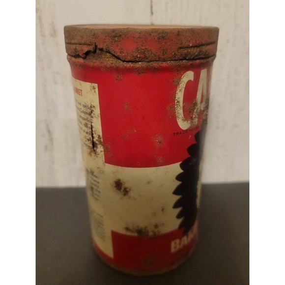 VINTAGE CALUMET DOUBLE ACTING BAKING POWDER METAL CAN LID ORIGINAL - Picture 4 of 6